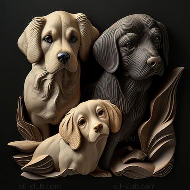 3D model st dogs (STL)